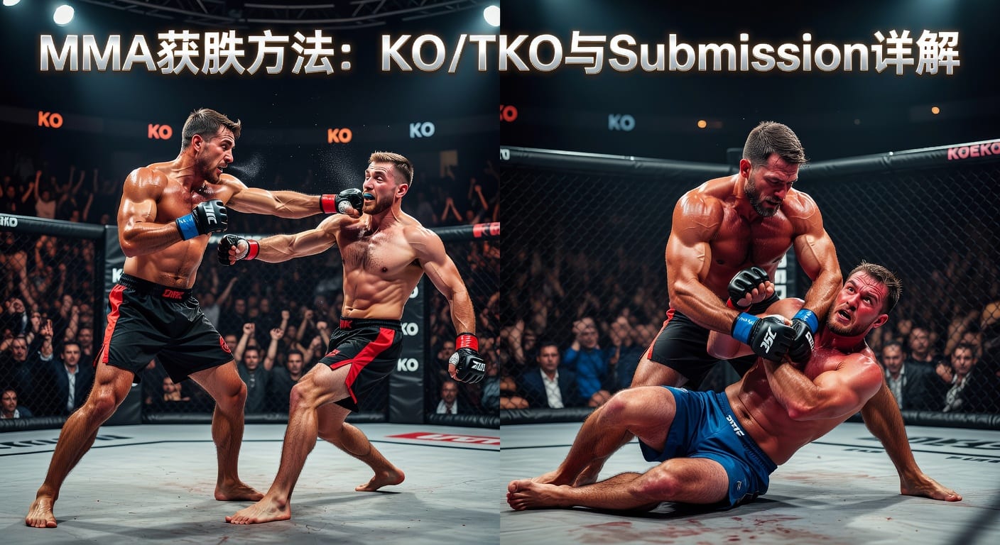 MMA方法：KO/TKO与Submission胜负逻辑解析
